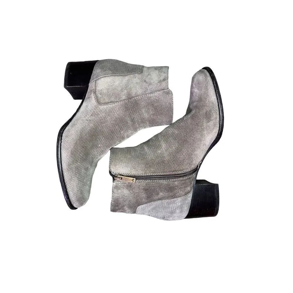 Aquatalia Tish Taupe Suede Leather Boots